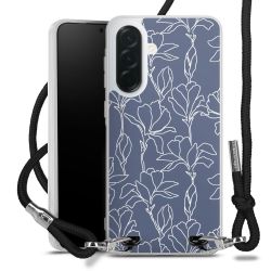 New Carry Case Transparent Stoff schwarz/silber