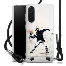 New Carry Case Transparent Stoff schwarz/silber