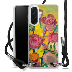 New Carry Case Transparent Stoff schwarz/silber