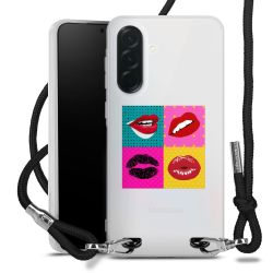 New Carry Case Transparent Stoff schwarz/silber