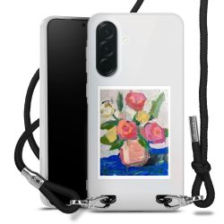 New Carry Case Transparent Stoff schwarz/silber