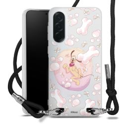 New Carry Case Transparent Stoff schwarz/silber