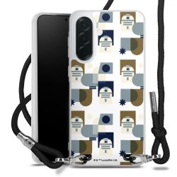 New Carry Case Transparent Stoff schwarz/silber