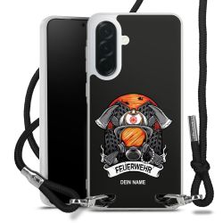 New Carry Case Transparent Stoff schwarz/silber