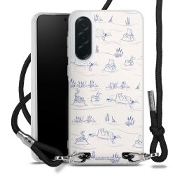 New Carry Case Transparent Stoff schwarz/silber