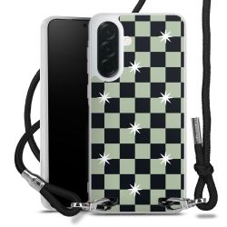 New Carry Case Transparent Stoff schwarz/silber