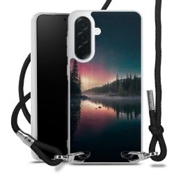 New Carry Case Transparent Stoff schwarz/silber