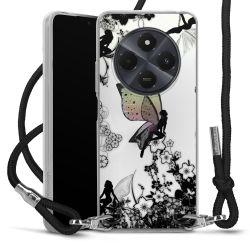 New Carry Case Transparent Stoff schwarz/silber