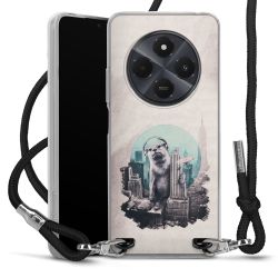 New Carry Case Transparent Stoff schwarz/silber