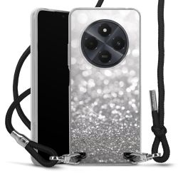 New Carry Case Transparent Stoff schwarz/silber