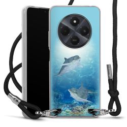 New Carry Case Transparent Stoff schwarz/silber