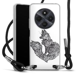 New Carry Case Transparent Stoff schwarz/silber