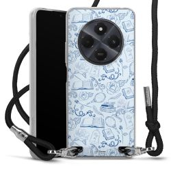 New Carry Case Transparent Stoff schwarz/silber