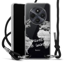 New Carry Case Transparent Stoff schwarz/silber