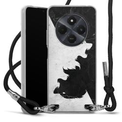 New Carry Case Transparent Stoff schwarz/silber
