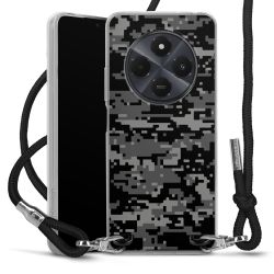New Carry Case Transparent Stoff schwarz/silber