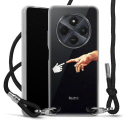 New Carry Case Transparent Stoff schwarz/silber