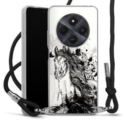 New Carry Case Transparent Stoff schwarz/silber