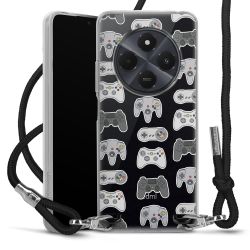 New Carry Case Transparent Stoff schwarz/silber