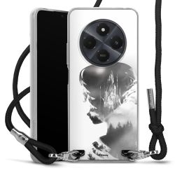 New Carry Case Transparent Stoff schwarz/silber