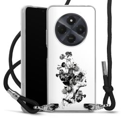 New Carry Case Transparent Stoff schwarz/silber