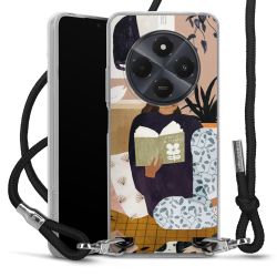 New Carry Case Transparent Stoff schwarz/silber