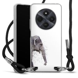 New Carry Case Transparent Stoff schwarz/silber