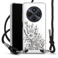 New Carry Case Transparent Stoff schwarz/silber