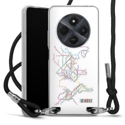 New Carry Case Transparent Stoff schwarz/silber