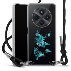 New Carry Case Transparent Stoff schwarz/silber