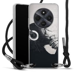 New Carry Case Transparent Stoff schwarz/silber