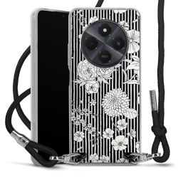 New Carry Case Transparent Stoff schwarz/silber