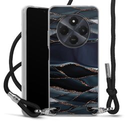 New Carry Case Transparent Stoff schwarz/silber