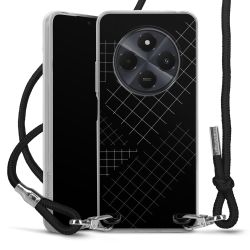 New Carry Case Transparent Stoff schwarz/silber
