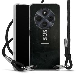 New Carry Case Transparent Stoff schwarz/silber