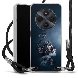 New Carry Case Transparent Stoff schwarz/silber