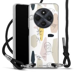 New Carry Case Transparent Stoff schwarz/silber