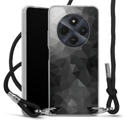 New Carry Case Transparent Stoff schwarz/silber