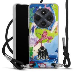 New Carry Case Transparent Stoff schwarz/silber