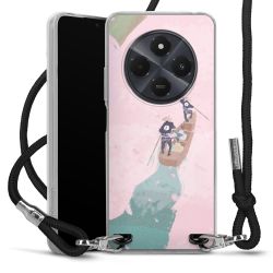 New Carry Case Transparent Stoff schwarz/silber