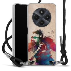 New Carry Case Transparent Stoff schwarz/silber