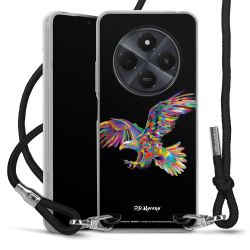 New Carry Case Transparent Stoff schwarz/silber