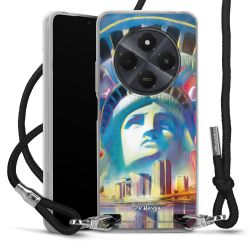 New Carry Case Transparent Stoff schwarz/silber