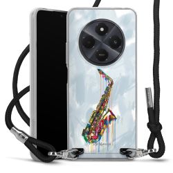 New Carry Case Transparent Stoff schwarz/silber