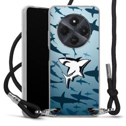 New Carry Case Transparent Stoff schwarz/silber