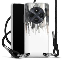 New Carry Case Transparent Stoff schwarz/silber