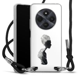 New Carry Case Transparent Stoff schwarz/silber