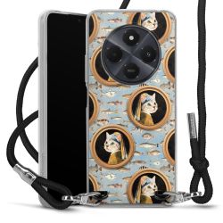 New Carry Case Transparent Stoff schwarz/silber