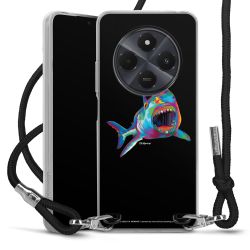 New Carry Case Transparent Stoff schwarz/silber
