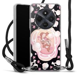 New Carry Case Transparent Stoff schwarz/silber